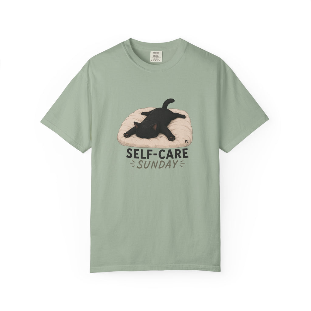 Self-Care Sunday Cat T-Shirt