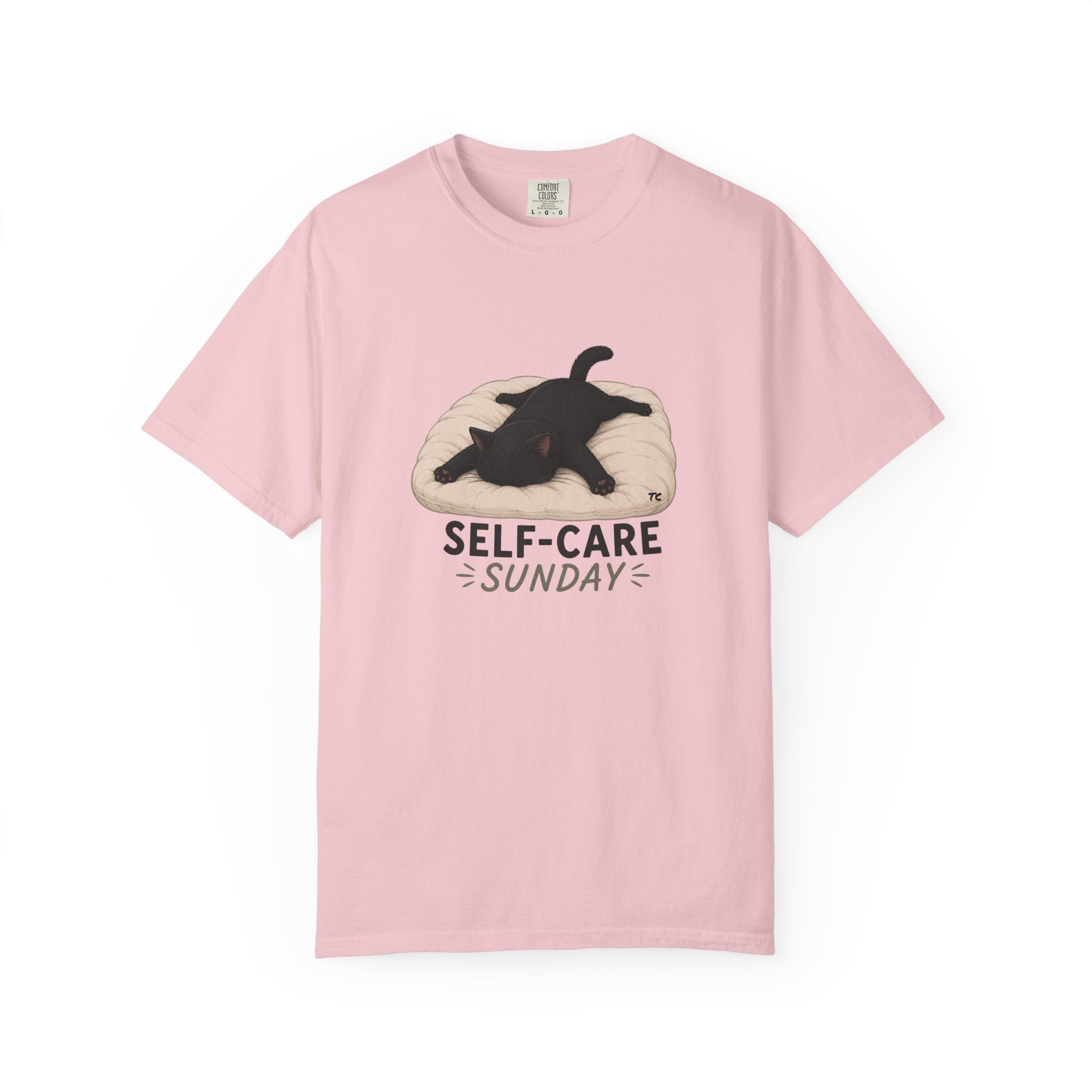 Self-Care Sunday Cat T-Shirt