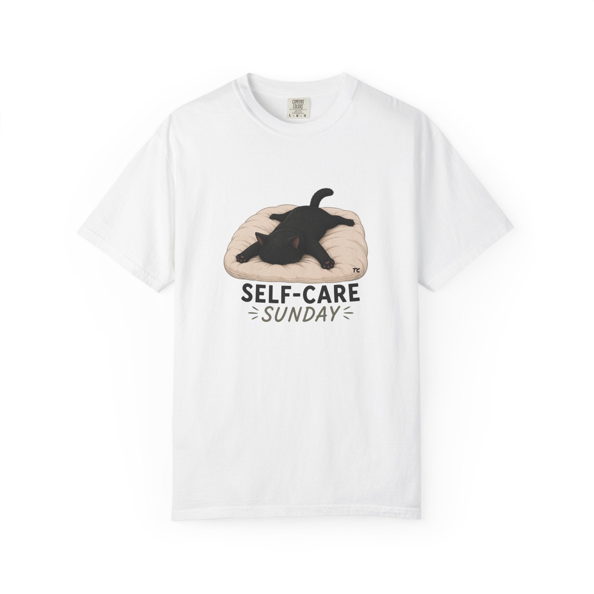 Self-Care Sunday Cat T-Shirt