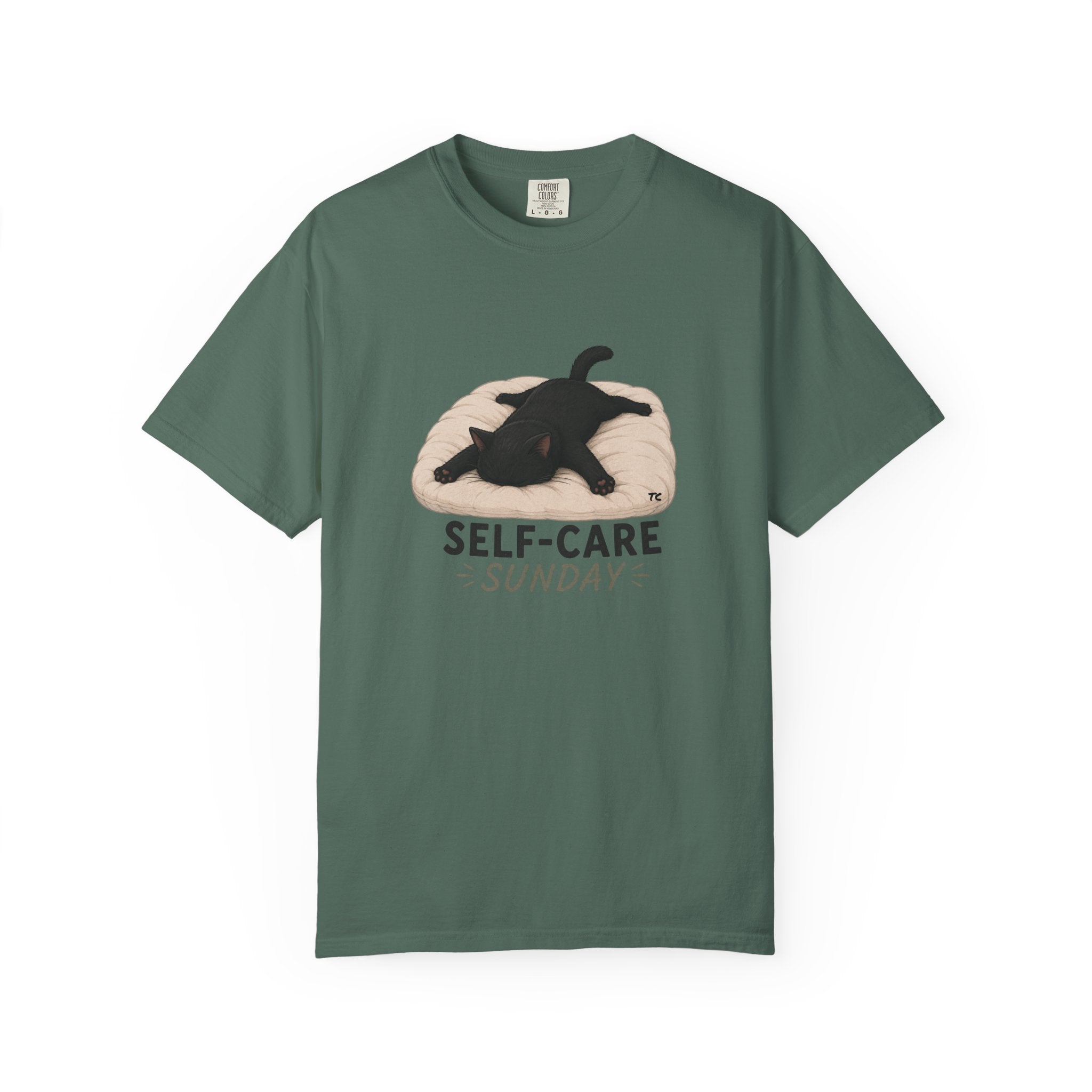 Self-Care Sunday Cat T-Shirt
