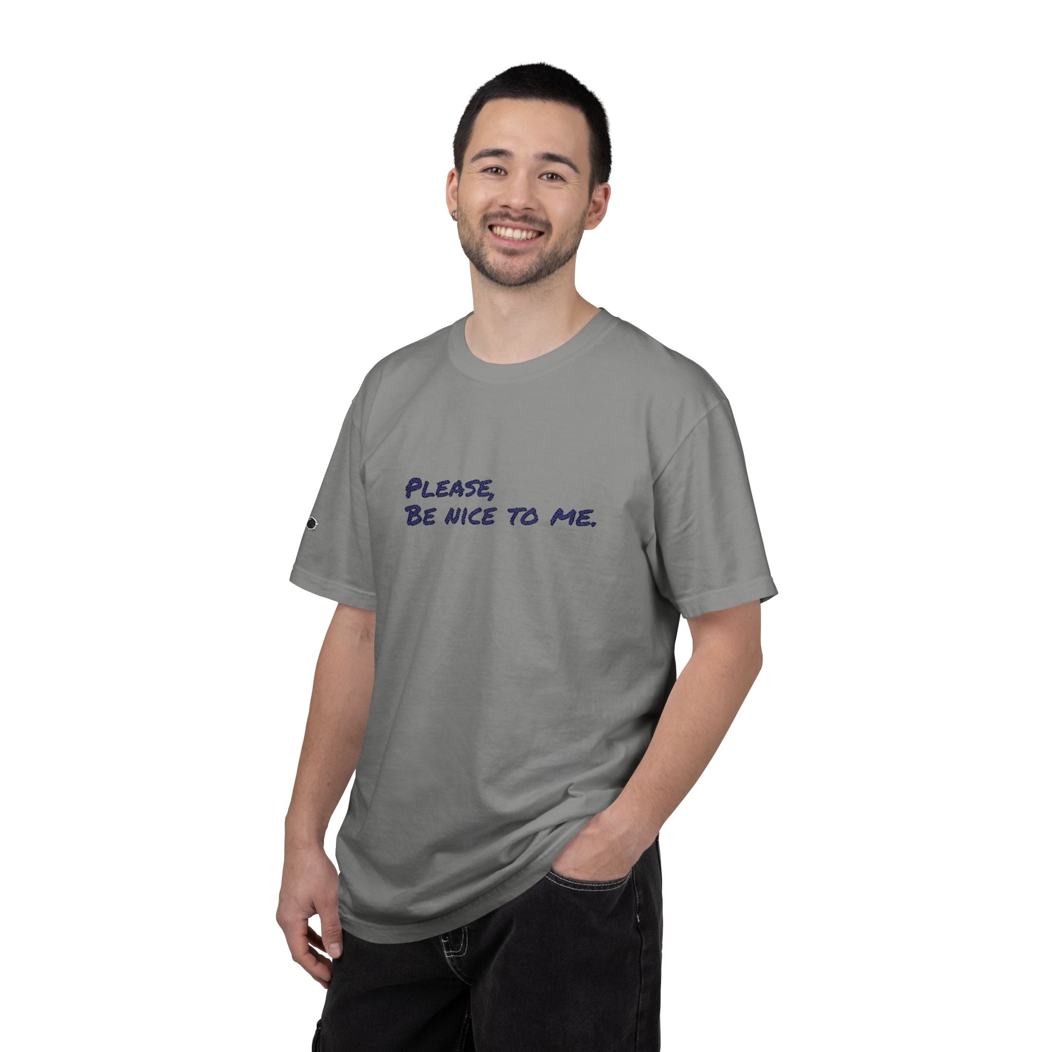 Be Nice Embroidered T-Shirt