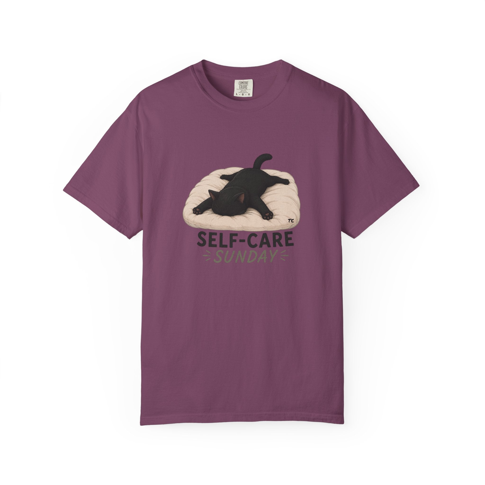 Self-Care Sunday Cat T-Shirt