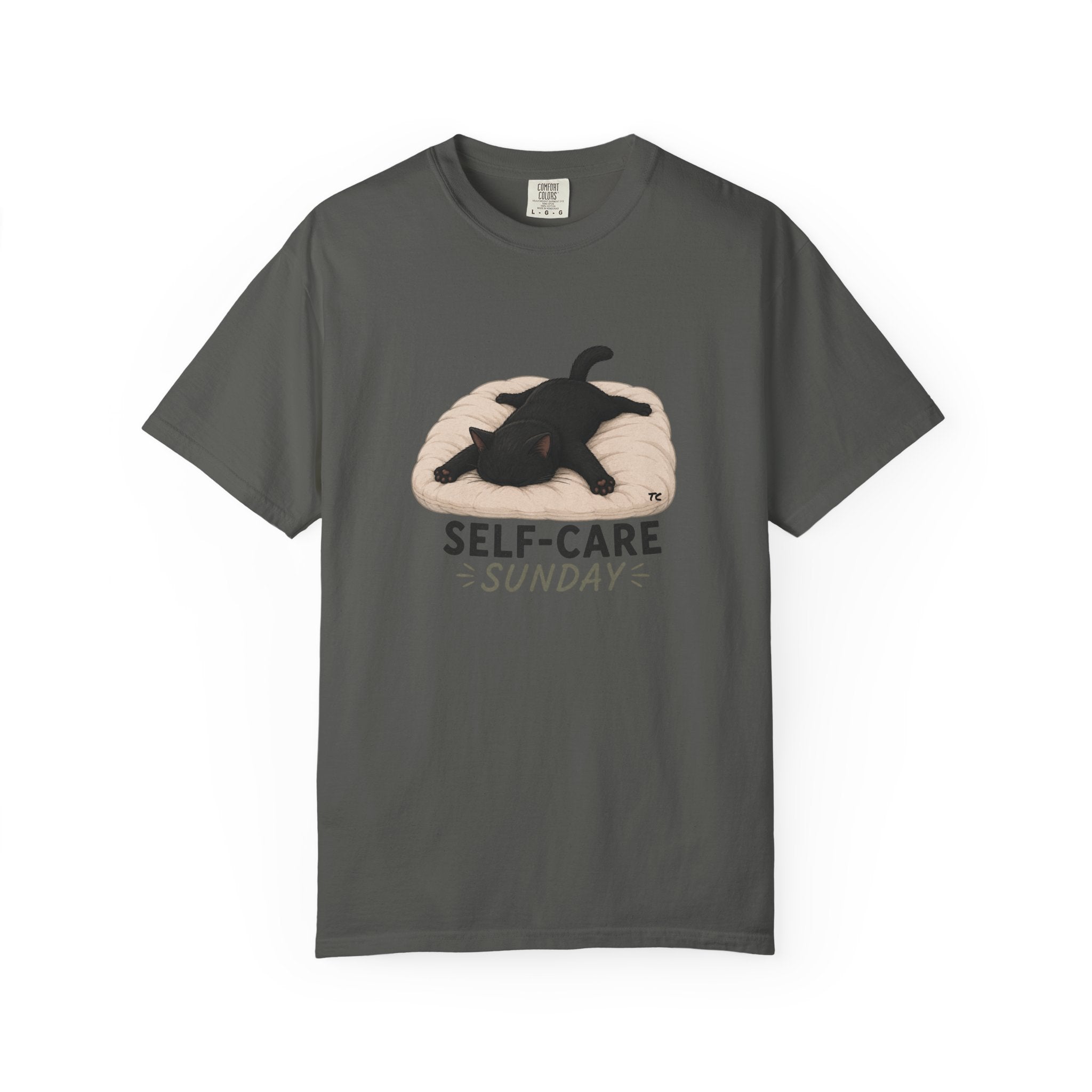 Self-Care Sunday Cat T-Shirt