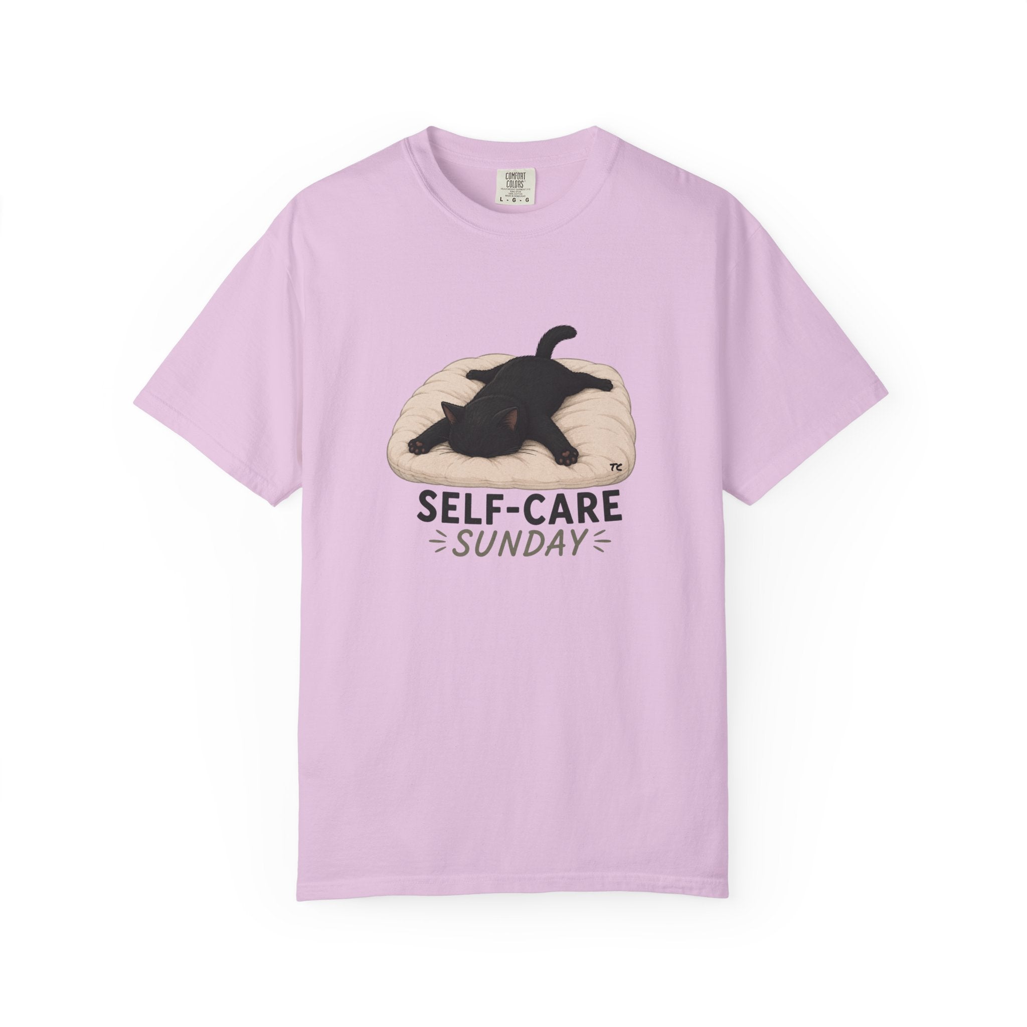 Self-Care Sunday Cat T-Shirt